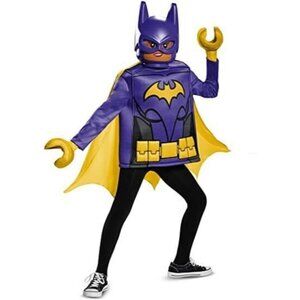 kids halloween Batgirl Lego Batman Costume Purple small 4 5 6 complete